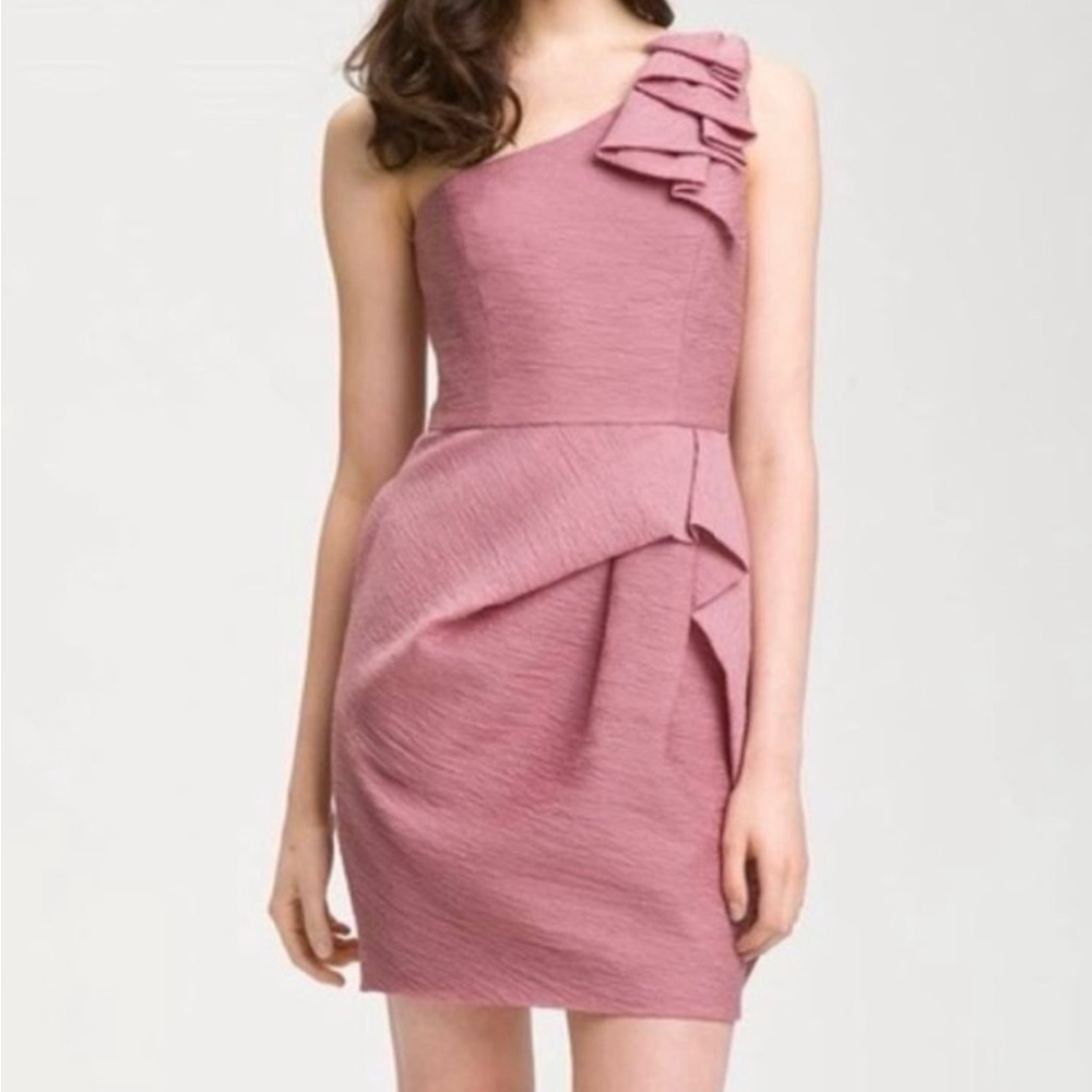 BCBMAXAZRIA Audrey One-shoulder Cocktail Dress